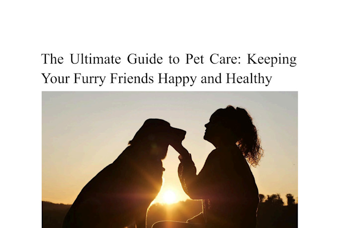 write SEO pet blog ,pet training ,cat blog, animal care